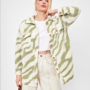 Nasty Gal Zebra Shacket